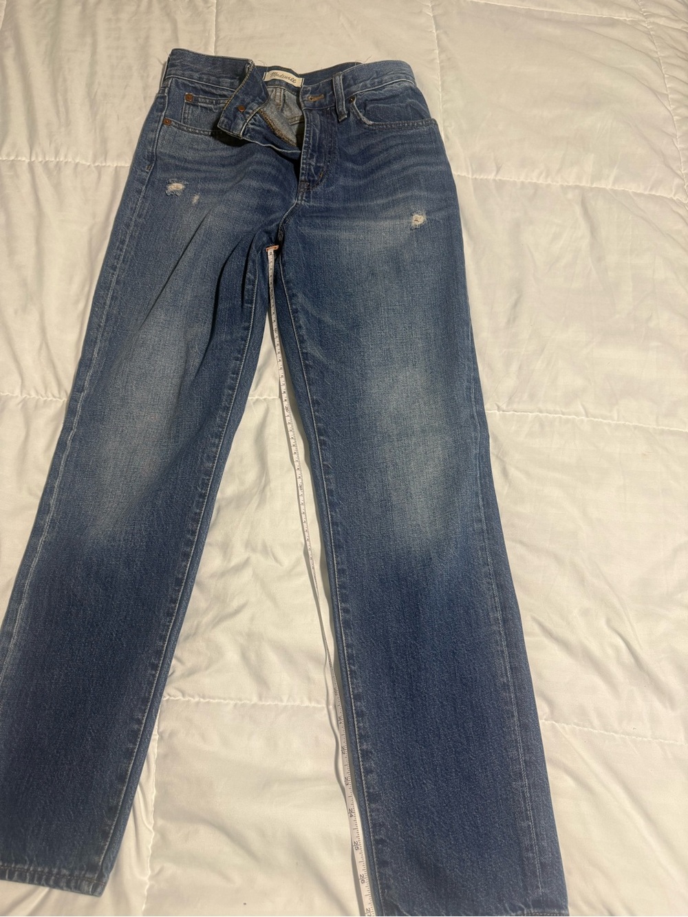 Madewell Women's Straight Leg Jeans in Medium Blue